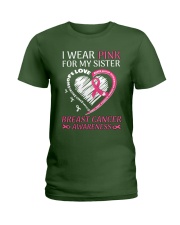 I Wear Pink For My Sister Ladies T-Shirt tile