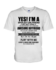 Gift for Girlfriend V-Neck T-Shirt tile