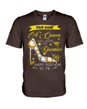 A Queen - December V-Neck T-Shirt tile