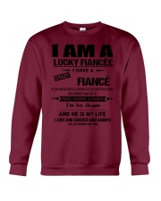 I Am A Lucky Fiancee Crewneck Sweatshirt tile
