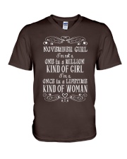 November Girl V-Neck T-Shirt tile