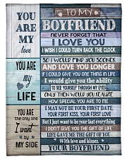 To my Boyfriend Small Fleece Blanket - 30" x 40" front