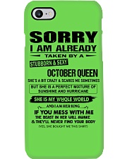 October Queen Phone Case tile