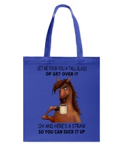 Horse Get Over It Tote Bag tile