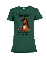 Horse Get Over It Premium Fit Ladies Tee tile