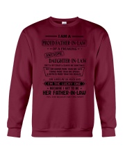 Father in law of a freaking Daughter in Law Crewneck Sweatshirt tile