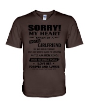 Gift for Boyfriend - February V-Neck T-Shirt tile