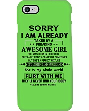 Gift for Boyfriend - February Phone Case tile