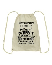 Gift for Girlfriend Drawstring Bag tile