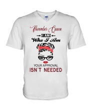November Queen V-Neck T-Shirt tile