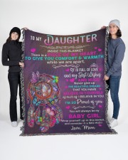 To my Daughter 60x80 - Woven Blanket aos-woven-throw-blanket-60x80-lifestyle-front-03