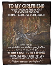 To my Girlfriend Small Fleece Blanket - 30" x 40" front