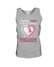 I Wear Pink For My Friend Unisex Tank tile