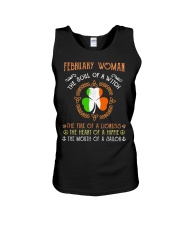 February Woman Unisex Tank tile