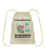 NEVER OLD WOMAN Drawstring Bag tile