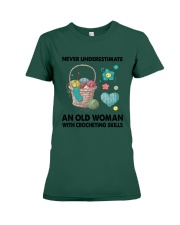 NEVER OLD WOMAN Premium Fit Ladies Tee tile