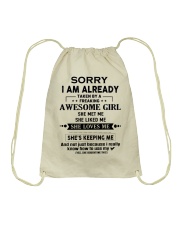 Gift for Boyfriend Drawstring Bag tile