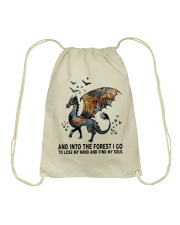 AND INTO THE FOREST Drawstring Bag tile