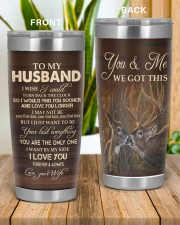 To My Husband 20oz Tumbler aos-20oz-tumbler-lifestyle-front-57