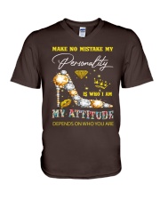 MAKE NO MISTAKE V-Neck T-Shirt tile
