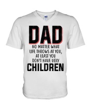 Dad no matter V-Neck T-Shirt tile