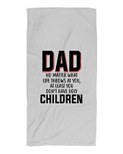 Dad no matter Beach Towel tile
