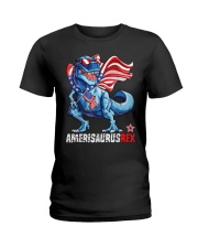 Amerisaurus Rex 4th Of July Ladies T-Shirt tile