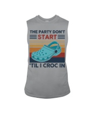 The Party Don't Start Til I Croc In Sleeveless Tee tile