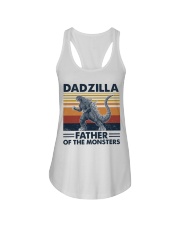 dadzilla father of monster Ladies Flowy Tank tile