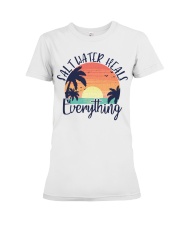 salt water heals everything Premium Fit Ladies Tee tile