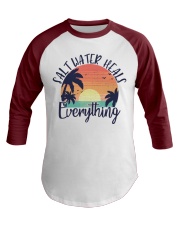 salt water heals everything Baseball Tee tile