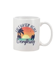 salt water heals everything Mug tile
