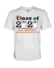 Class of 2020 - Orange V-Neck T-Shirt tile