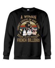 She-also-needs-French-Bulldogs-min Crewneck Sweatshirt tile
