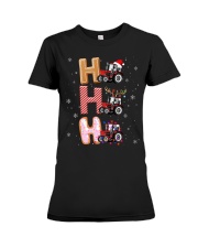 Tractor Christmas Premium Fit Ladies Tee tile