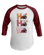 Tractor Christmas Baseball Tee tile