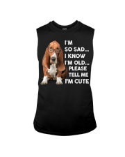 I so sad-basset hound Sleeveless Tee tile