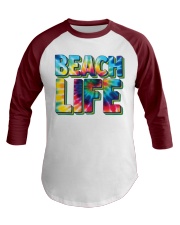 Tie-dye beach life Baseball Tee tile