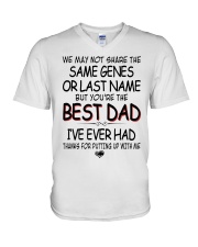 stepdad- father's day- 2 V-Neck T-Shirt tile