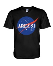 Area51-nasa V-Neck T-Shirt tile