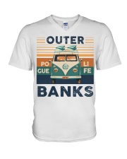 outer banks V-Neck T-Shirt tile