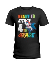 Ready To Attack 4th Grade Ladies T-Shirt tile