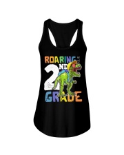 Roaring 2nd Grade Dinosaur T Rex Ladies Flowy Tank tile