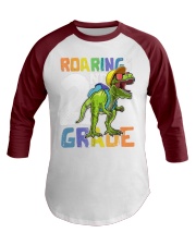 Roaring 2nd Grade Dinosaur T Rex Baseball Tee tile