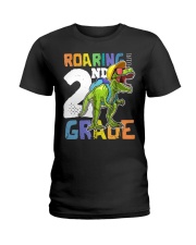 Roaring 2nd Grade Dinosaur T Rex Ladies T-Shirt tile