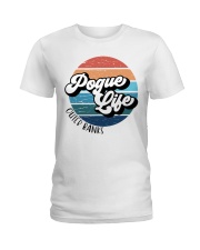 pugue life outer bank retro Ladies T-Shirt tile