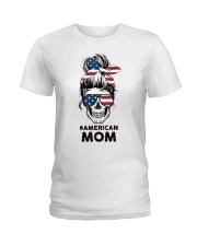American mom Ladies T-Shirt tile