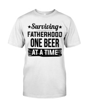Surviving fatherhood one beer 2 Classic T-Shirt tile