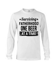 Surviving fatherhood one beer 2 Long Sleeve Tee tile
