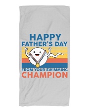 happy dather's day champion Beach Towel tile